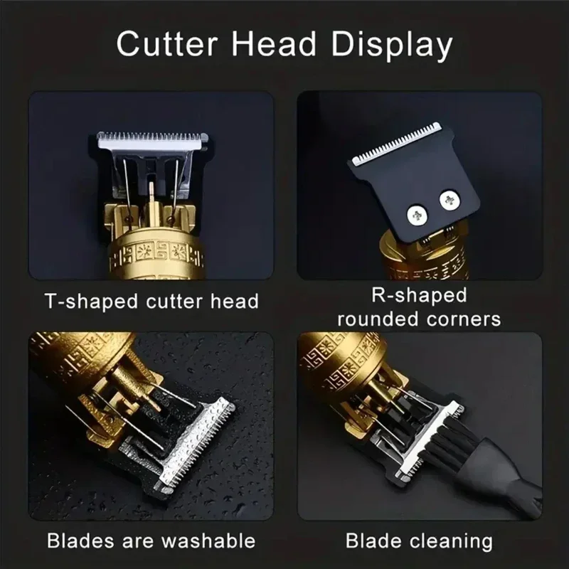 T9 Professional Hair Clipper/Accessories for Men | USB Fast Charging | Beard/Body/Hair Trimmer | Precision Electric Shaver - 图片 23
