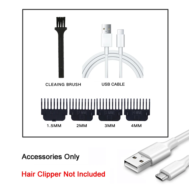 T9 Professional Hair Clipper/Accessories for Men | USB Fast Charging | Beard/Body/Hair Trimmer | Precision Electric Shaver - 图片 12