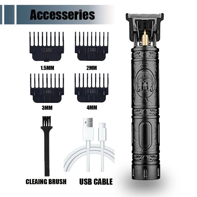 T9 Professional Hair Clipper/Accessories for Men | USB Fast Charging | Beard/Body/Hair Trimmer | Precision Electric Shaver - 图片 11