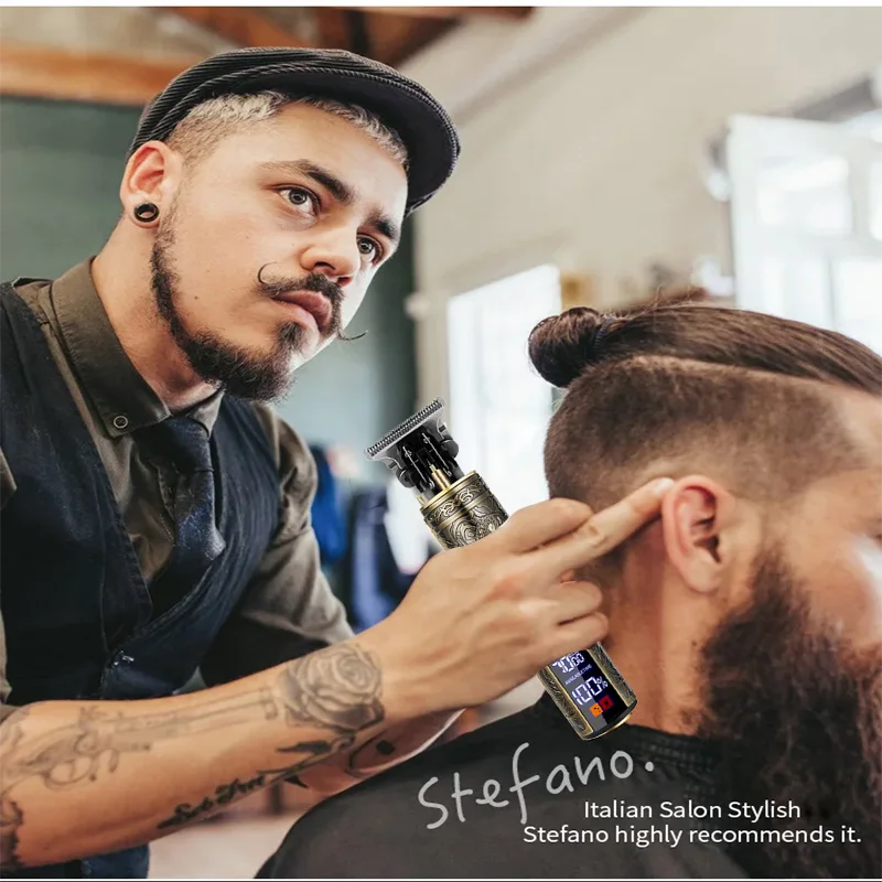 T9 Professional Hair Clipper/Accessories for Men | USB Fast Charging | Beard/Body/Hair Trimmer | Precision Electric Shaver - 图片 2