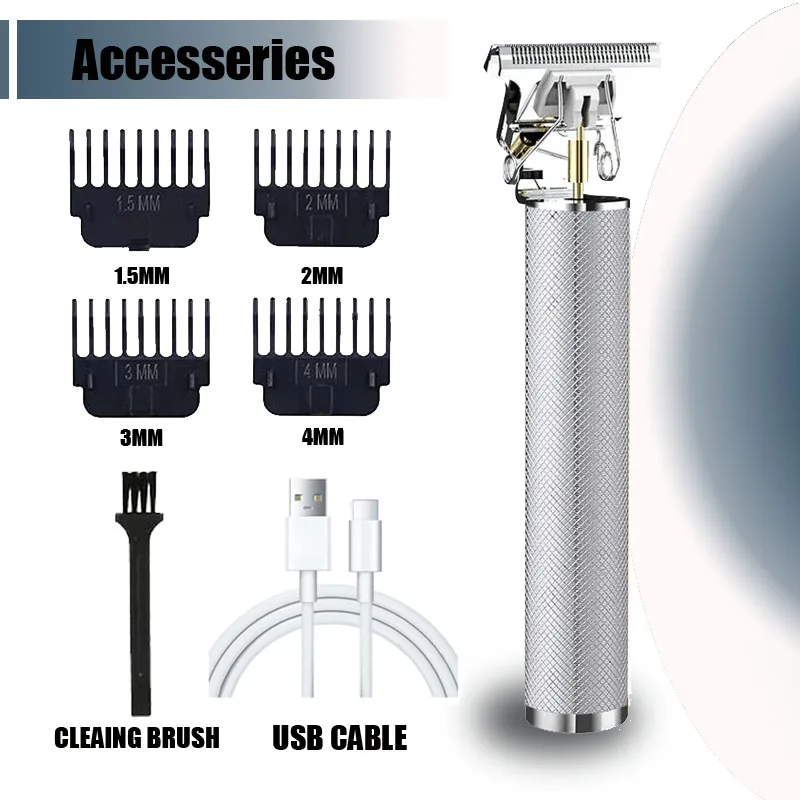 T9 Professional Hair Clipper/Accessories for Men | USB Fast Charging | Beard/Body/Hair Trimmer | Precision Electric Shaver - 图片 9