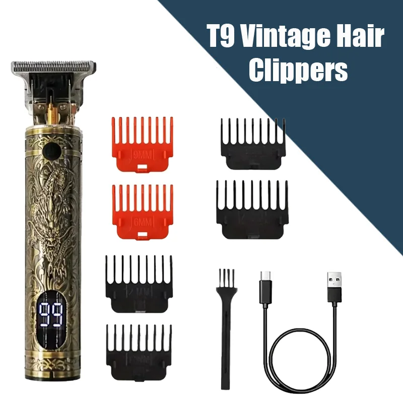 T9 Professional Hair Clipper/Accessories for Men | USB Fast Charging | Beard/Body/Hair Trimmer | Precision Electric Shaver - 图片 18