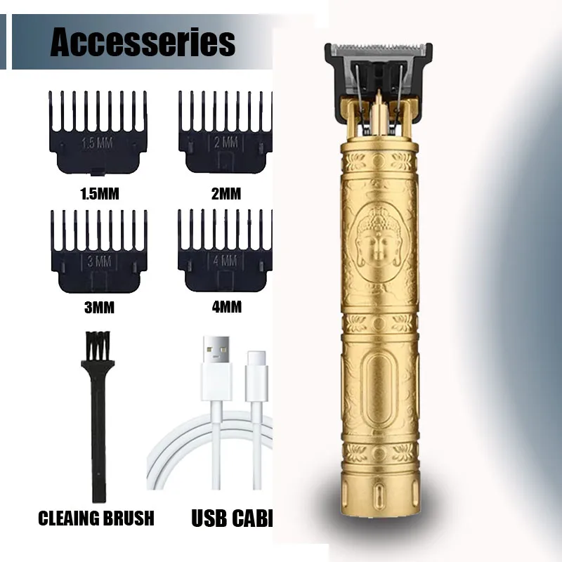 T9 Professional Hair Clipper/Accessories for Men | USB Fast Charging | Beard/Body/Hair Trimmer | Precision Electric Shaver - 图片 7